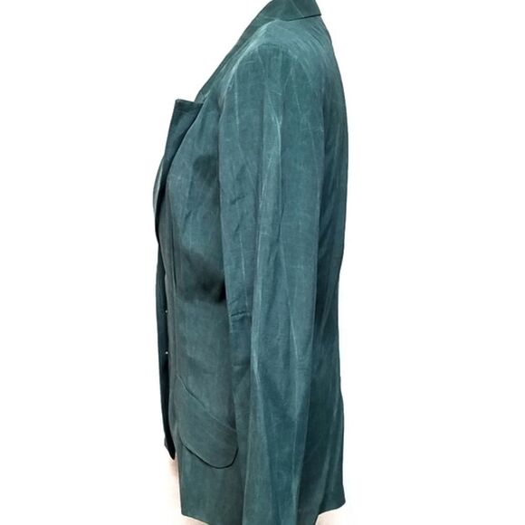 𝅺VINTAGE All That Jazz Green Power Suit Blazer - Picture 9 of 13